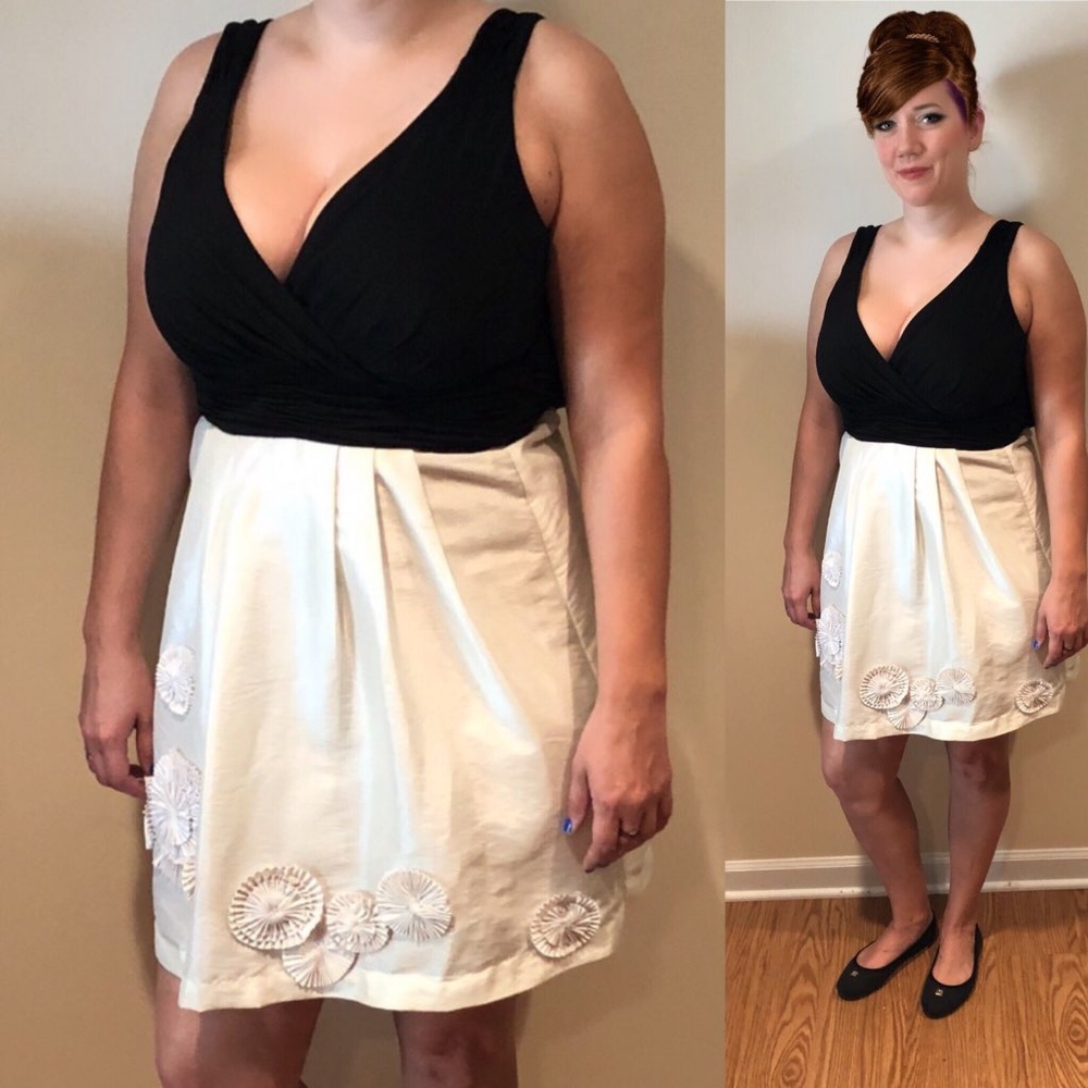 Black and white dress